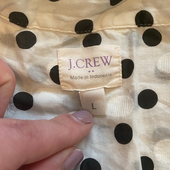 J crew jacquard polka dot popover - Picture 6 of 14